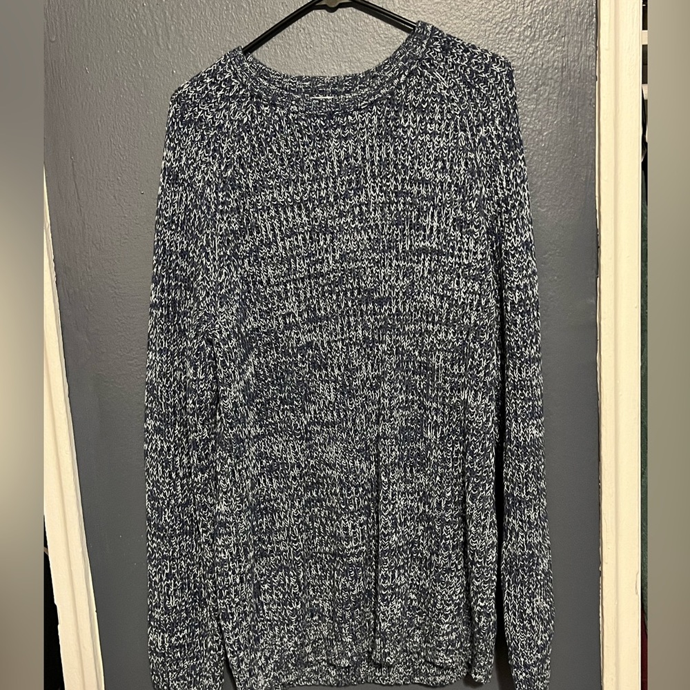 Blue and White Old Navy Sweater (L Tall)